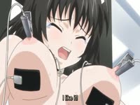Cartoon whore has both of her holes pleasured while restrained in this hentai bdsm movie